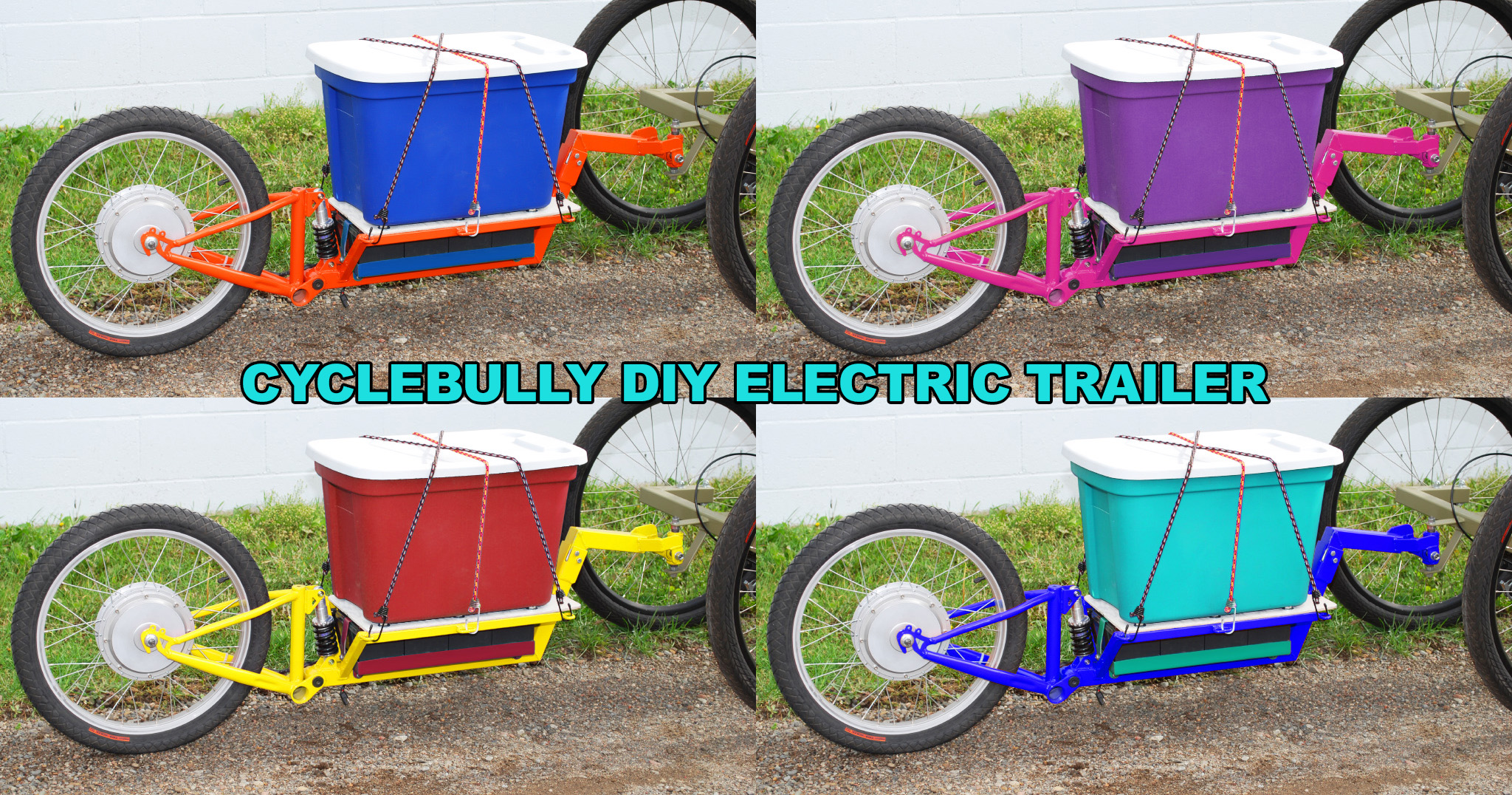 CycleBully Electric Trailer - diy electric trailer